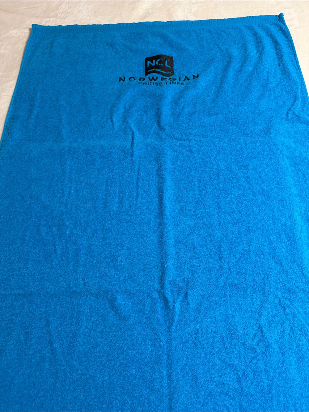 Norwegian Cruise Line Blue Logo Beach Towel NWOT